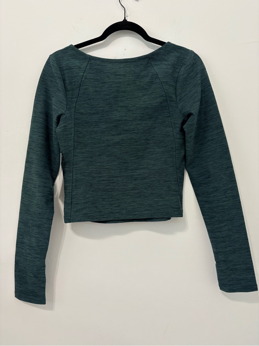 Athleta Softluxe Top Sz S Heathered Green NWT - Picture 7 of 13